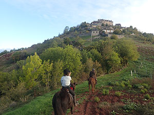 Riding to Balsac